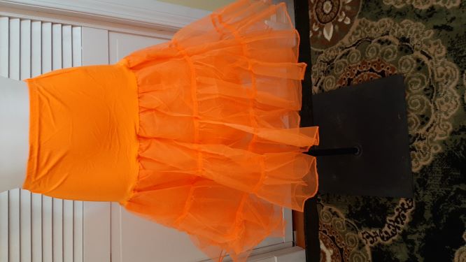 Orange Long Crinoline/Petticoat