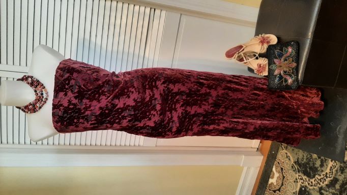 ONE OF's - Red (True Vintage) 1960's Full Length Vintage Gown