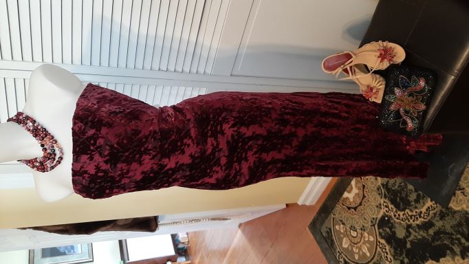 ONE OF's - Red (True Vintage) 1960's Full Length Vintage Gown