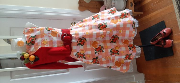 Orange Citrus Swing Dress