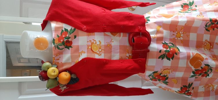 Orange Citrus Swing Dress