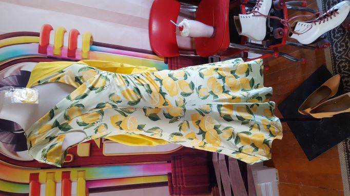 "Banned Retro" Lagoon Lemon Dress