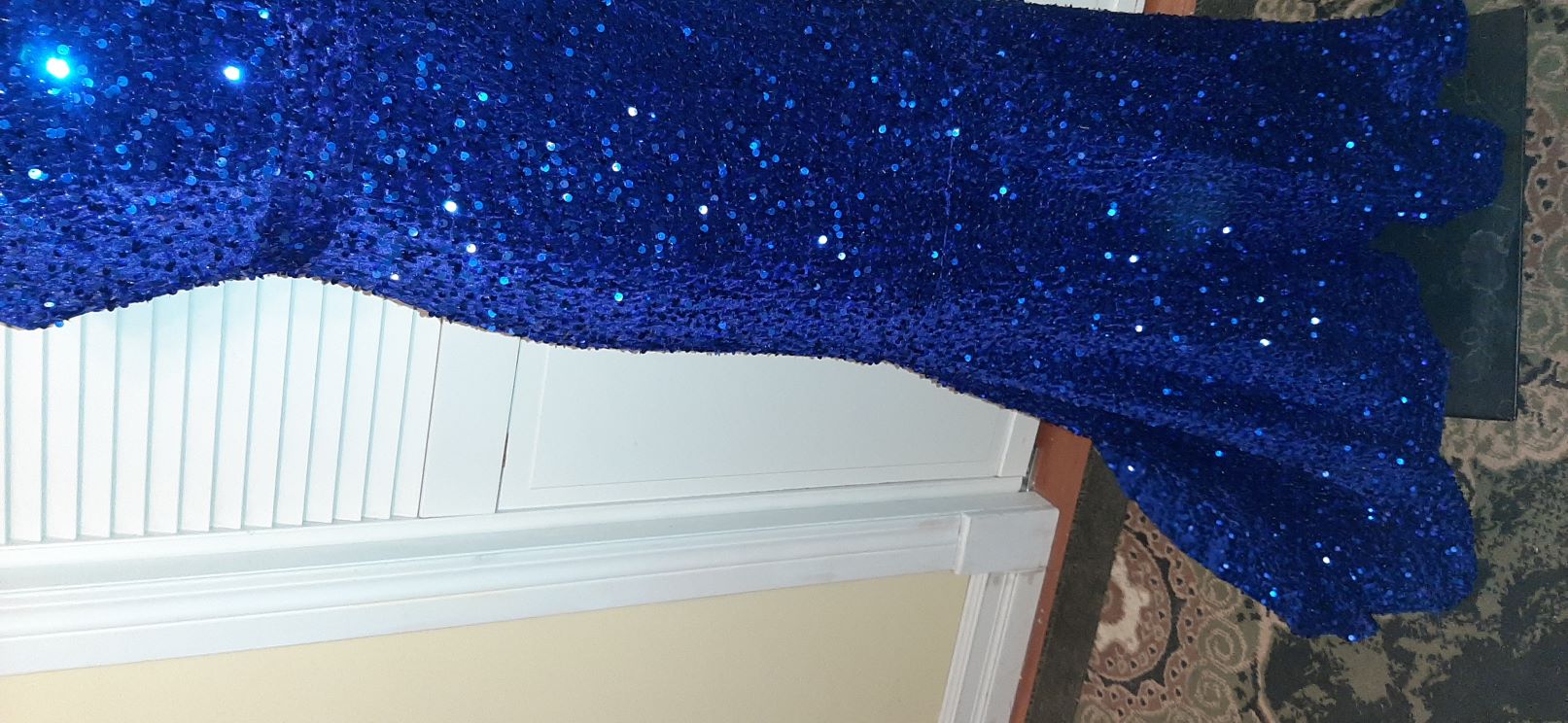 Royal Blue Sequin Mermaid Long Gown