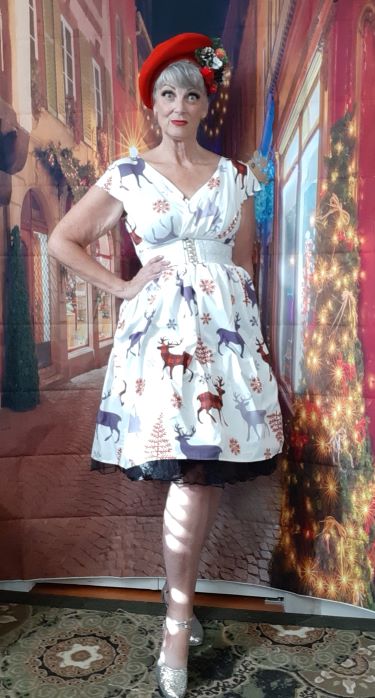 Xmas Deer Swing Dress