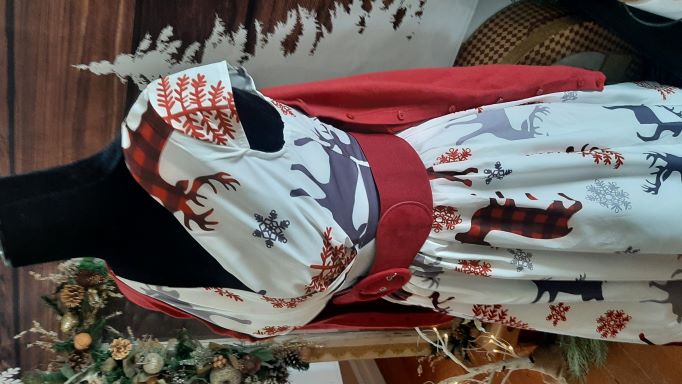 Xmas Deer Swing Dress