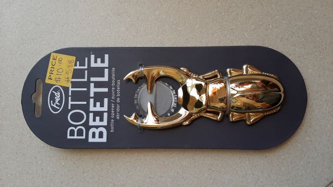 Brass Beetle Bottle Opener