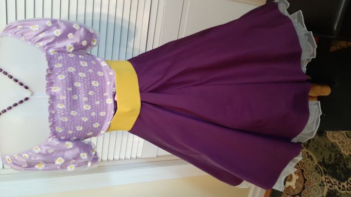 Retro Purple Solid Coloured Swing Skirt