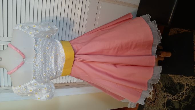 Retro Light Pink Solid Coloured Swing Skirt