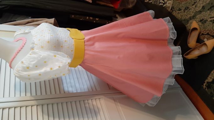 Retro Light Pink Solid Coloured Swing Skirt