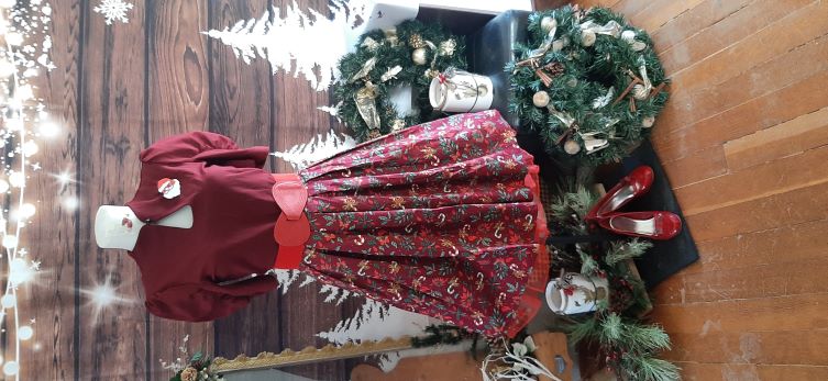 "Banned Retro" Xmas Adalyn Swing Skirt