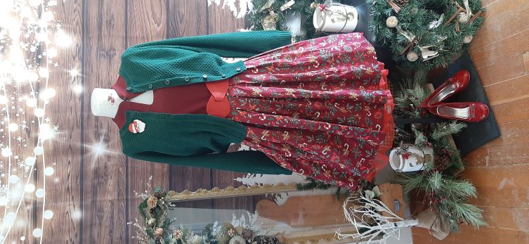 "Banned Retro" Xmas Adalyn Swing Skirt