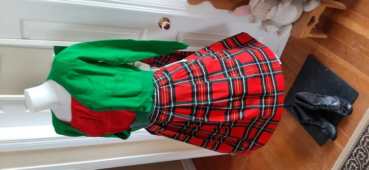 Red Plaid Swing Skirt