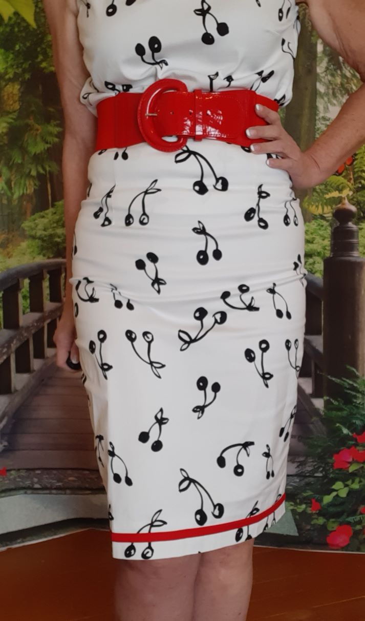 "Banned Retro" Cherry Pop Pencil Skirt